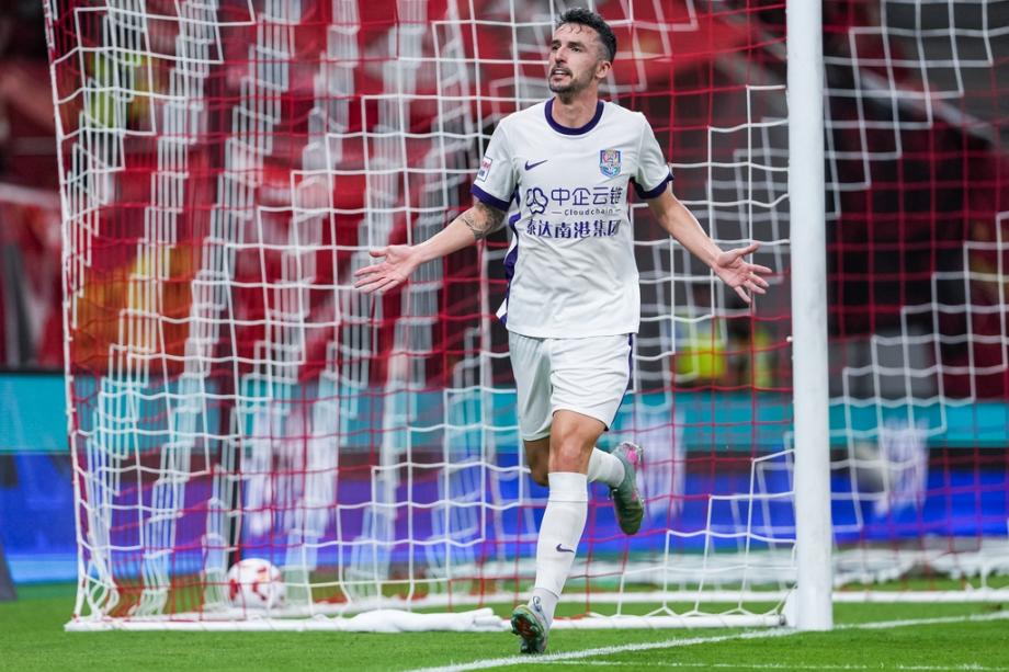 [图]加布里埃尔点射基莱斯扳平 海港1-1津门虎